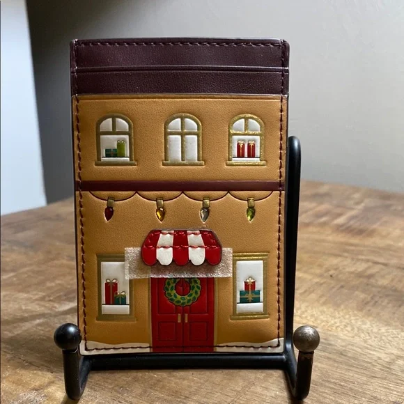 Kate Spade Oh What Fun Gingerbread House Holiday Card Holder, NWT - Picture 1 of 6